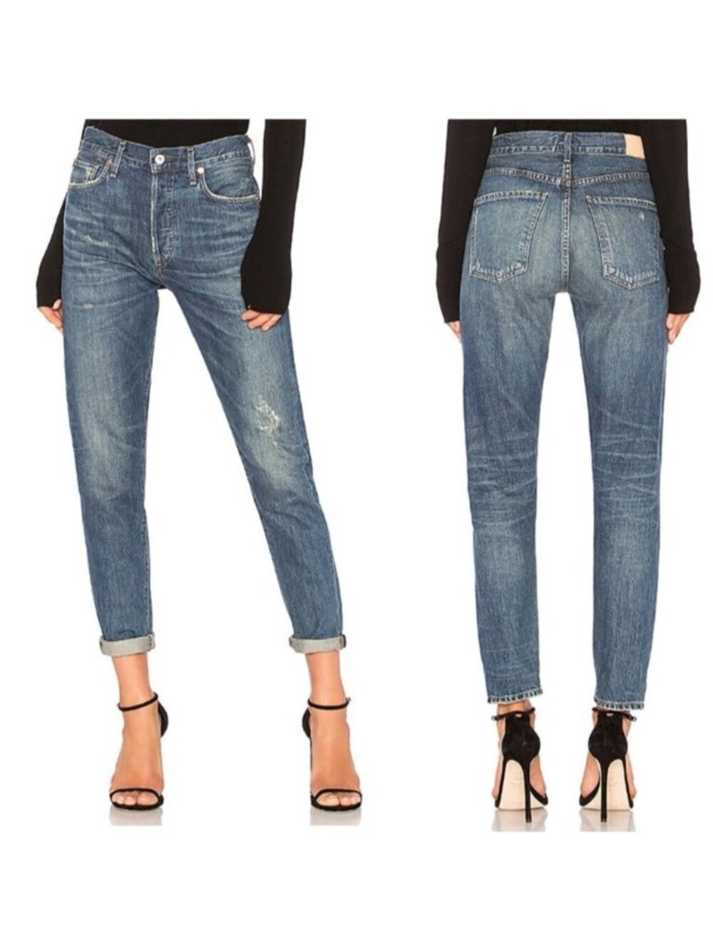 Citizens of Humanity Liya Crop in Coltrane - 26", *flaw*